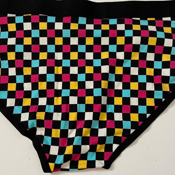 Torrid Panties Underwear Womens Curve Hipster Plus Sz 1 Checkered Multicolor NEW - Picture 8 of 10